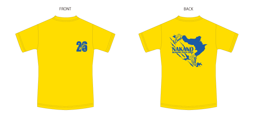 中野ランニングフェスタオリジナルTシャツ